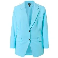 Ulla Popken Blusenblazer Blazer oversized Reverskragen Knopfverschluss
