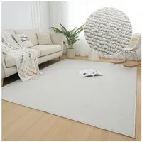 OTTO home Teppich Jola, Uni-Farben, besonders dichte Qualität, Boho, rechteckig, Höhe: 10 mm, Wohnzimmer, Schlafzimmer, Flur, Kinderzimmer, wasserabweisend