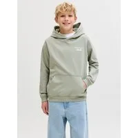 Jack & Jones Junior Kapuzensweatshirt JORNORREBRO TYPO BACK SWEAT HOOD SN JNR Baumwollmischung, relaxed fit, Langarm