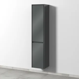 Sanipa Twiga Hochschrank mit 2 Türen, Weiß-Glanz, SY10078 SY10078