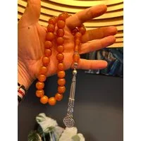 TesbihBid Kettenanhänger Osmanli Harika (Rosary Faturan 33-tlg., Kehribar bakalite, 33-tlg., Gebetskette Tesbih Misbaha Tasbeeh Amber Prayerbeads)