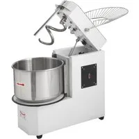 GastroHero Küchenmaschine Spiralteigknetmaschine ECO 30 Liter 230 V variabler Kopf Edelstahl, 1500 W, 30 l Schüssel