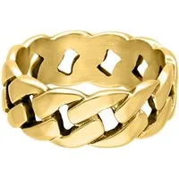 Wildcat Fingerring Chunky Ring - Gold, 20,0 mm, Chirurgenstahl 316L - wasserfest, langlebig, hautverträglich