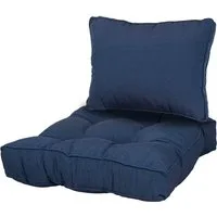 Sun Garden Polsterauflage Universal Loungekissen Set 50318-101 blau 46x60 cm +60x60 cm SunGarden, (1 St)