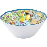 EasyLife Salatschüssel Ischia, Melamin, Spülmaschinengeeignet, Mehrfarbig, Zitronen, H: 12cm