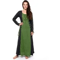 Metamorph Hexen-Kostüm Wikinger Schnürkleid schwarz-grün, Hochwertige und authentische Mittelalterkleidung zu unschlagbar günst