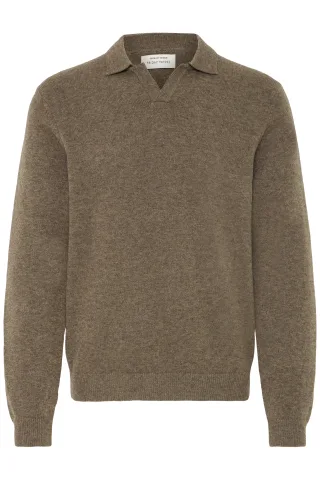 Casual Friday - CFKARL polo knit bros b0264 - chocolate chip - Gr. - S