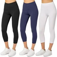 Merry Style Leggings Caprihose Damen 3/4 Hose MS10-199 (1-tlg) aus Baumwolle