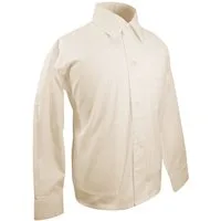 Paul Malone Langarmhemd Festliches Kinderhemd Jungenhemd uni - Jungen Hemd creme