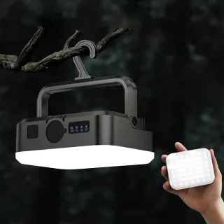 IPRee Solar Camping Led Lamp Portable Hanging Tent Light 4000MAH Rechargeable Spotlight Bank Work Lantern Outdoor Campin
