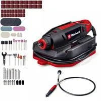 Schleif- und Gravur-Werkzeug TC-MT 150 E, Gravierer schwarz/rot, 150 Watt, 117-teiliges Zubehör-Set