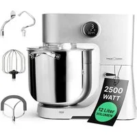 ProfiCook Küchenmaschine PC-KM 1254, XXL 12L Schüssel, Knetmaschine mit 2500W Motor