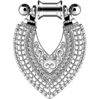 Taffstyle Plug Flesh Ohr Tunnel Piercing mit Schmuck Creolen Anhänger 6mm (Massiver Ohr Plug Ohrschmuck mit edlem Ornamentdesign für Damen und Herren)