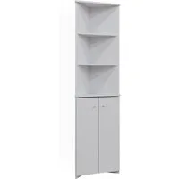 Vicco Hochschrank Fynn, Weiß, 35.6 x 175 cm Eckschrank mit 2 Türen (1-St)