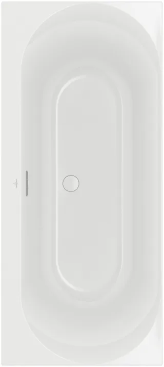 Villeroy & Boch Loop & Friends rechteckige Badewanne, 1800 x 800 mm, Weiß Alpin UBA180LOF2V-01