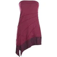 Vishes Sommerkleid Mini Bandeau Kleid Sommerkleid Patchworkkleid Tunika, Boho, Hippie Style