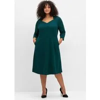 Sheego Jerseykleid Kleid 3/4-Arm
