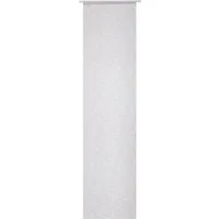 ELBERSDRUCKE Schiebegardine Schiebevorhang mit Klettband Liem beige 245 x 60 cm (1 St), Klettband, halbtransparent, Polyester, einfarbig, modern, Leinenlook
