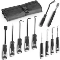 STAHLWERK Reifen-Reparaturset 12-teiliges Pick-Tool-Set Kfz-Hakenwerkzeug für Dichtungen und O-Ringe