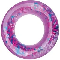 Alert Schwimmring Schwimmring mit Federn 119 cm XL Schwimmreifen Alert Splash, befüllt mit bunten Federn