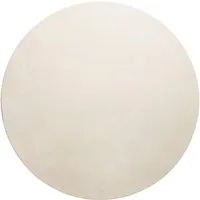 Homie Living Teppich Villa Rosso, rund, Höhe: 15 mm, Kurzflor, Uni-Farben, leicht glänzende Optik