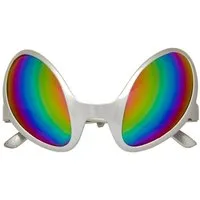 Widmann S.r.l. Kostüm Alien Brille Space silber