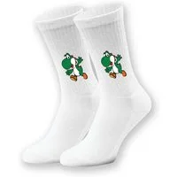 Youth Designz Tennissocken Unisex Socken "Yoshi Game" Aufdruck lustig Geschenk Statement mit verstärkter Verse und Zehenbereich