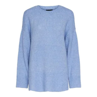 Pieces - Pullover für Herren/Damen Unisex, Überschnittene Schulter, leger (Hortensie)