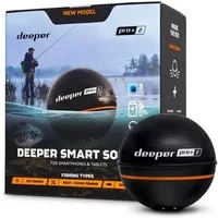 deeper Fischfinder Smart Sonar Pro Plus 2, Angel Ausrüstung Fischfinder Scan schwarz