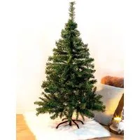 Spetebo Künstlicher Weihnachtsbaum Künstlicher Weihnachtsbaum klein - 90 cm / grün, Kunstbaum, Kunst Tannenbaum Christbaum inklusive Baumständer