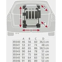 TRIXIE Tiertransportbox Transportbox, Aluminium - hellgrau/silber - 46 × 56 × 60 cm