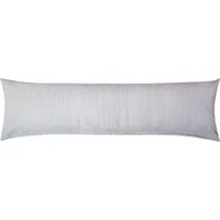 Heubergshop Seitenschläferkissenbezug, (1 Stück), Seersucker, 40x145cm uni einfarbig 100% Baumwolle Bezug (EW-Grau)