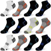 TEXEMP Sneakersocken 6 bis 18 Paar Sneaker Socken Herren & Damen Mehrfarbig Baumwolle Kurz (Packung, 18-Paar) Atmungsaktiv