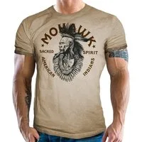 LOBO NEGRO® T-Shirt für Western und Indian Fans - Mohawk Indian Chief