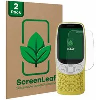 ScreenLeaf Displayschutzfolie Schutzfolie für Nokia 3210, 2 Stück, nachhaltiger Displayschutz Schutz Folie Klar Transparent