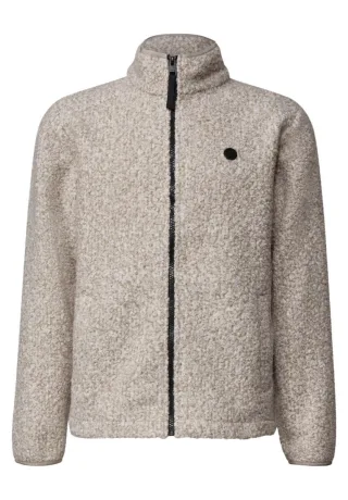 Street One - Teddy-Fleecejacke beige - Gr. - XL
