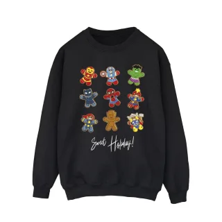 Marvel - "Gingerbread Avengers" Sweatshirt für Herren (Schwarz)