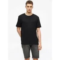 s.Oliver Kurzarmshirt T-Shirt Geripptes T-Shirt mit Crew Neck