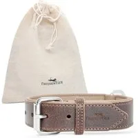 Freudentier Hunde-Halsband Hundehalsband Leder, Hundehalsband für große Hunde & kleine Hunde