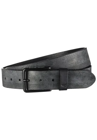 camel active - Ledergürtel mit verstellbaren Details black - Gr. - M