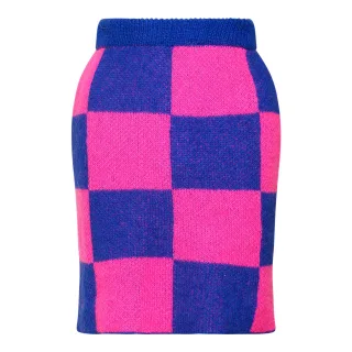 Kiana Strickrock in Pink/Blau