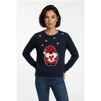 Vero Moda Weihnachtspullover VMCUTE LS O-NECK PULLOVER XMAS BOX aus Polyacryl, modischer Fit, gemustertes Design, pflegeleicht