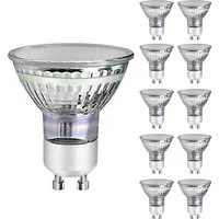 ZMH LED-Leuchtmittel GU10 LED 3W Leuchtmittel Abstrahlwinkel 110° Wohnzimmer Nicht Dimmbar, GU10, 10 St., 3000K, Reflektor Birne Glühlampen Strahler Spot