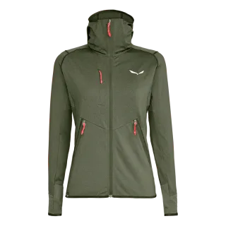 SALEWA - Agner Hybrid Polarlite Durastretch Damen Kapuzenjacke - Grün (Gr.40)