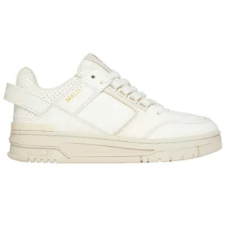 Mallet - "Compton" Sneaker für Damen, Leder, Niedrig geschnitten, Grob flach (Naturweiß)