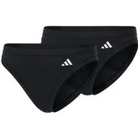adidas Sportswear Slip Sport Active Modal Comfort - perfekter Sitz - Heatseal adidas Logo (2-St) Unterhose Bikini-Slip Doppelpack Damen Gym Training Yoga Mehrpack