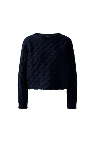 Oui - SIRAH Pullover darkblue - Gr. - 36