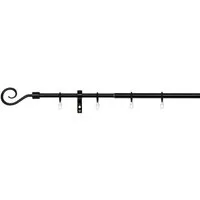ondeco Gardinenstange Teleskopgarnitur Hook, Ø 16 mm, 1-läufig, ausziehbar, Bohren, verschraubt, Metall
