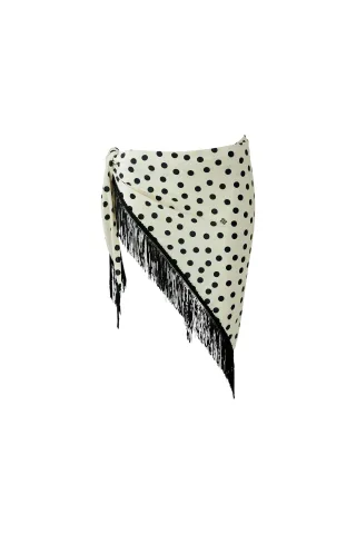Oui - Tuch white black - Gr. - ONE SIZE