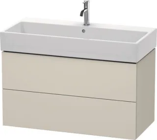 Duravit L-Cube Waschtischunterbau wandhängend Taupe Supermatt 984x459x544 mm - LC627808383 LC627808383